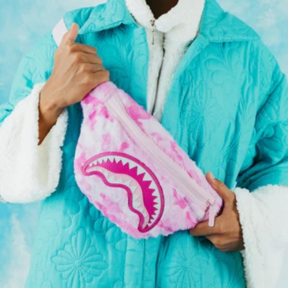 Sprayground Furtrocious in Pink Savvy Crossbody